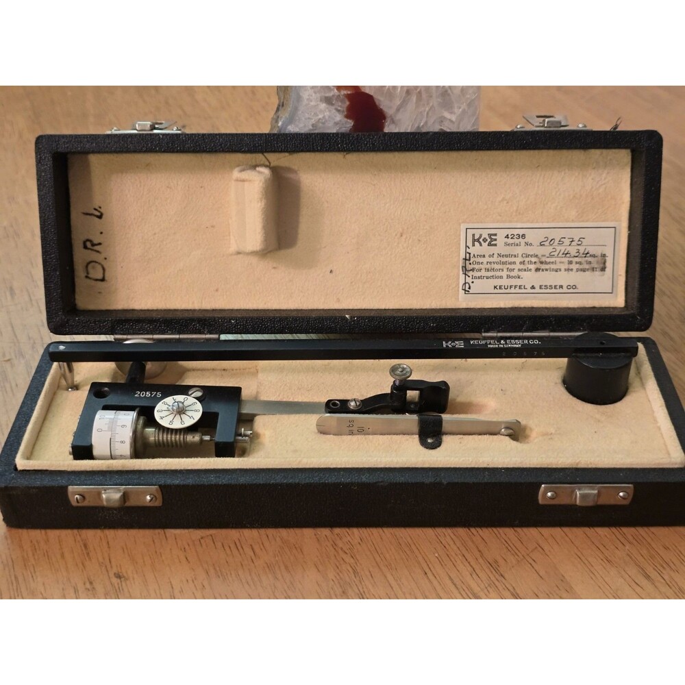 Vintage K&E Keuffel & Esser 4236 Compensating Polar Planimeter Matching...